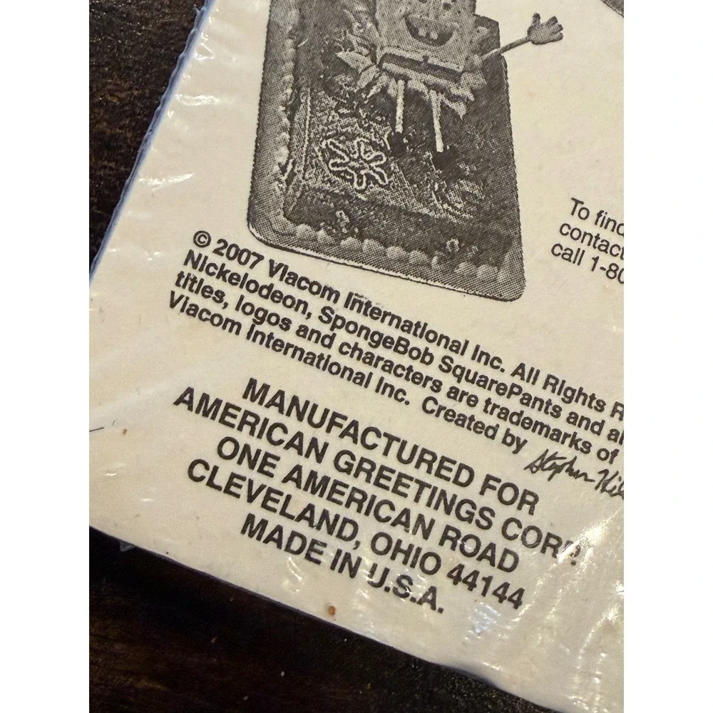 SpongeBob SquarePants Invitations 8 ct 2007 Vintage Birthday Cards Nickelodeon